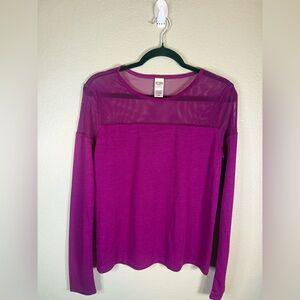 Elegant Magenta Long Sleeve Top